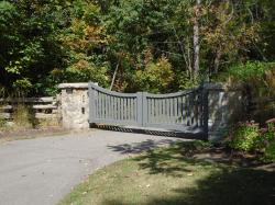Natural and Green Wooden Gate