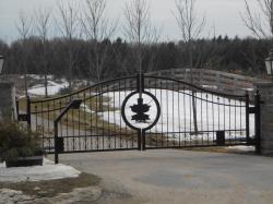 Custom Automatic Driveway Gate with Intercom in King City.