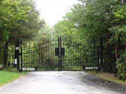 Automatic Opening Wrought iron Security Gate in Bolton.